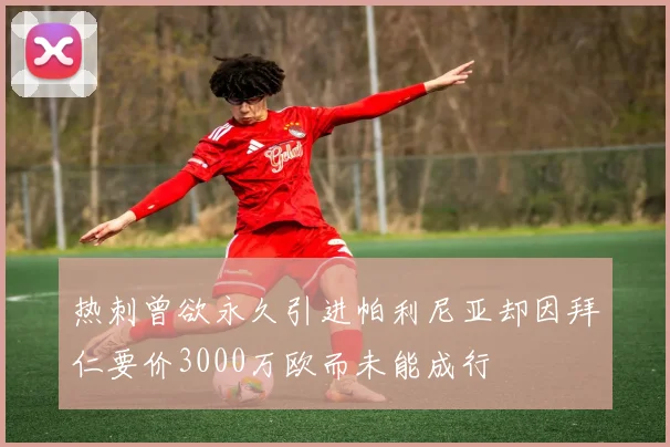 热刺曾欲永久引进帕利尼亚却因拜仁要价3000万欧而未能成行